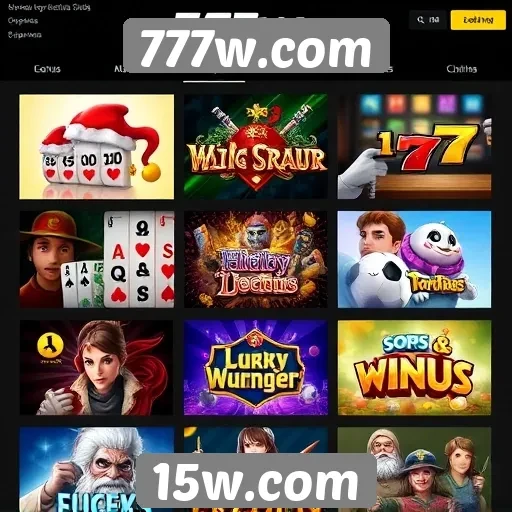 Análise da variedade de jogos no 777w.com